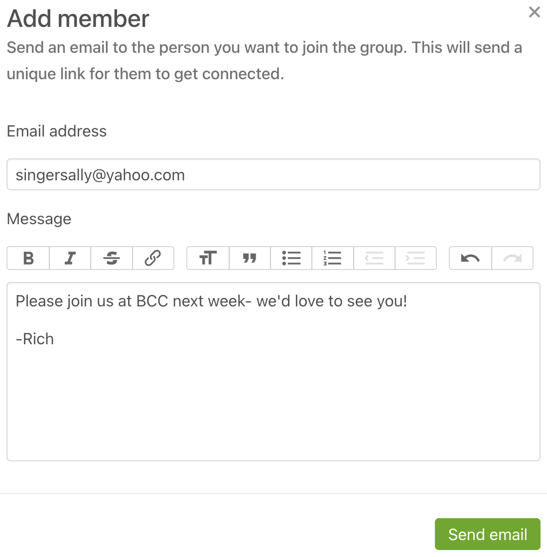 Group Leader add member email modal.png